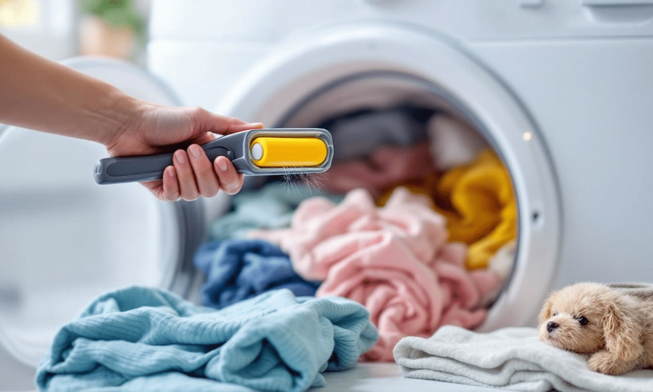Dierenharen verwijderen vóór het wassen of wasmachine leeg draaien met azijn
